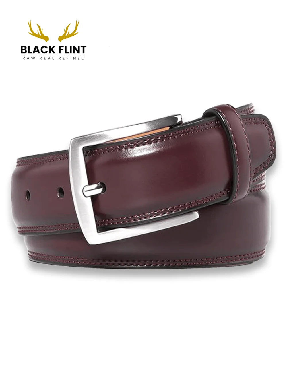 Classic Rexine Dress Belt with Silver Buckle - Image 9