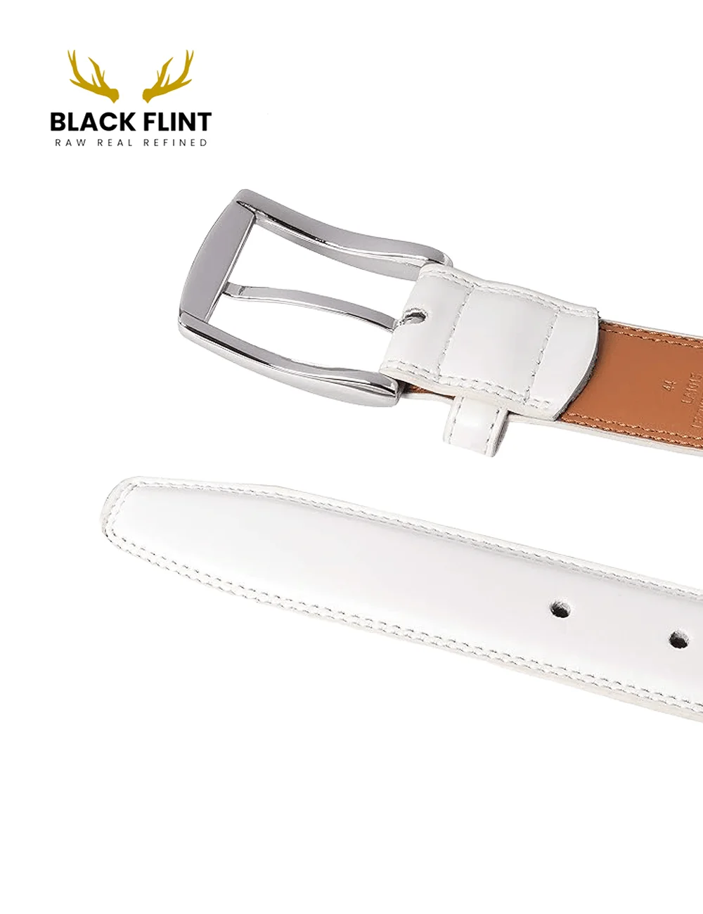 Classic Rexine Dress Belt with Silver Buckle - Image 15