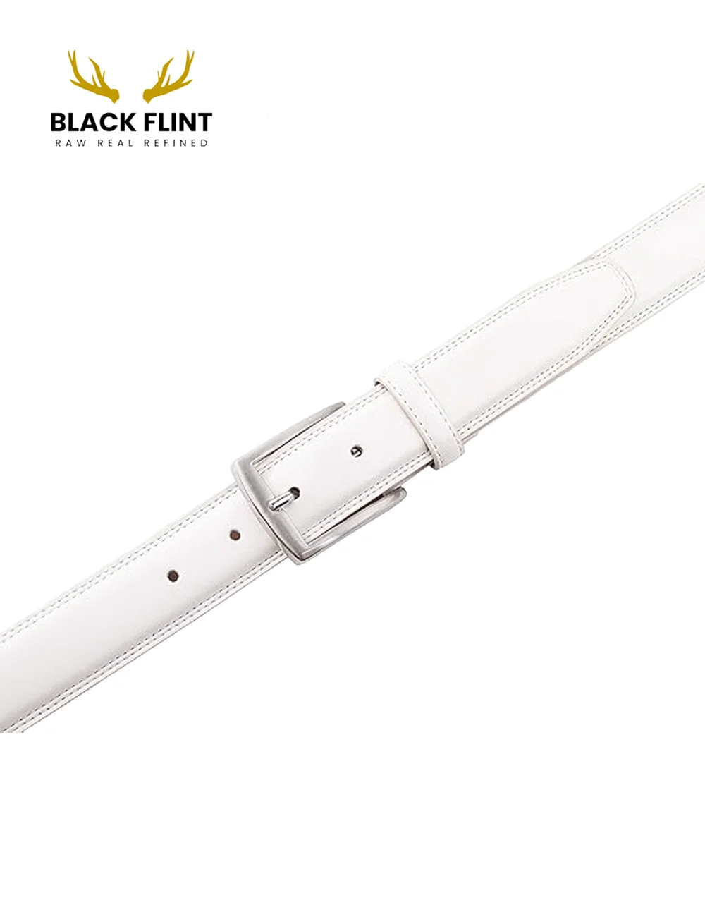 Classic Rexine Dress Belt with Silver Buckle - Image 16