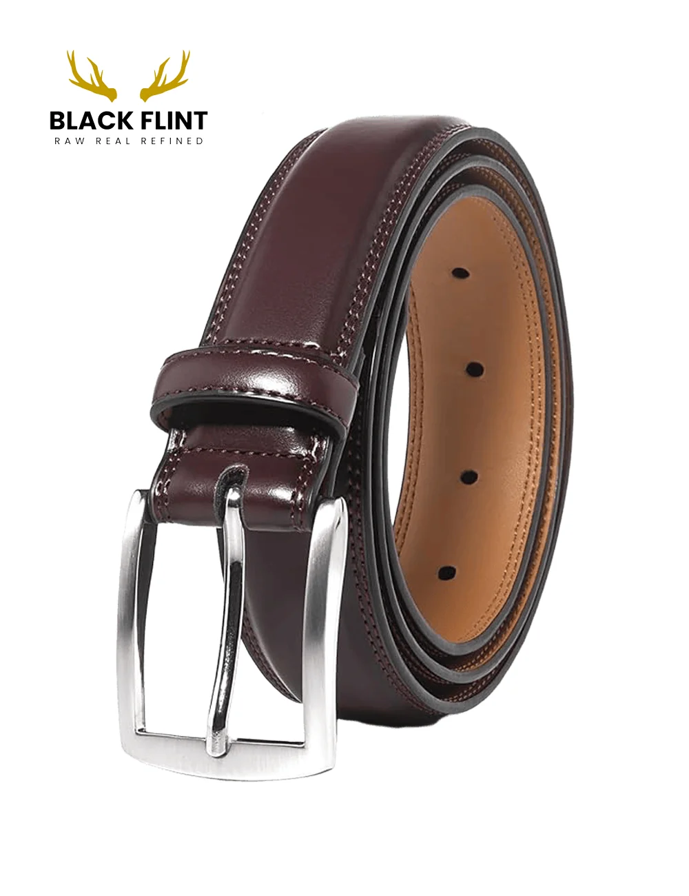 Classic Rexine Dress Belt with Silver Buckle - Image 10