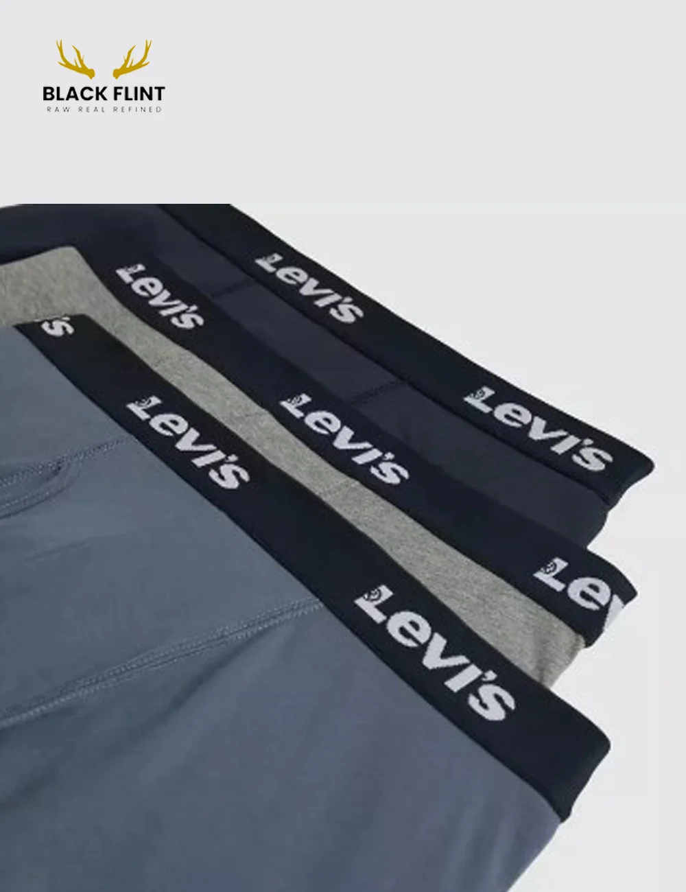 Levi’s 3-Pack Boxer Briefs Supportive Stretch Cotton - Image 3