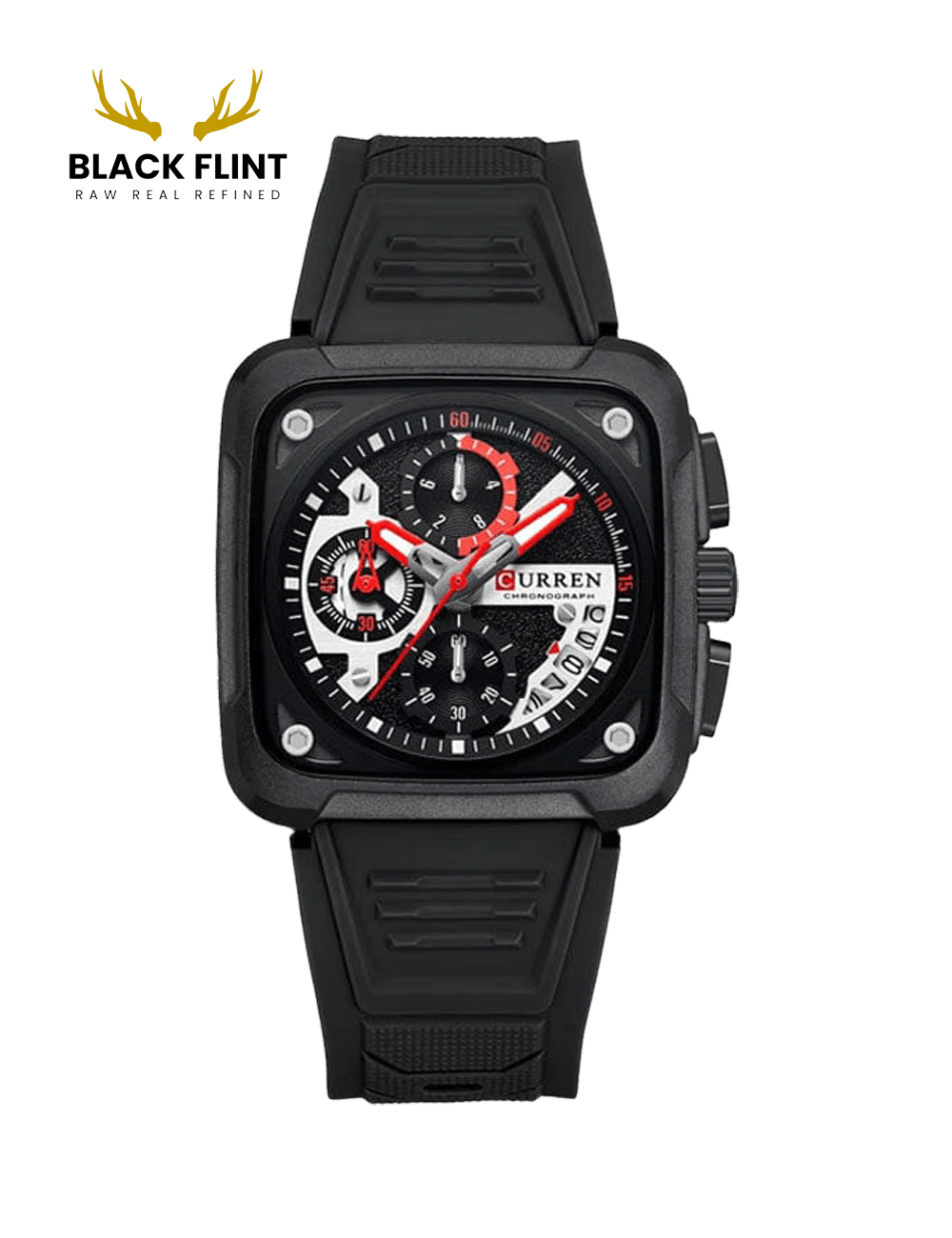 CURREN 8461 Men's Rubber Straps Watch - Image 3