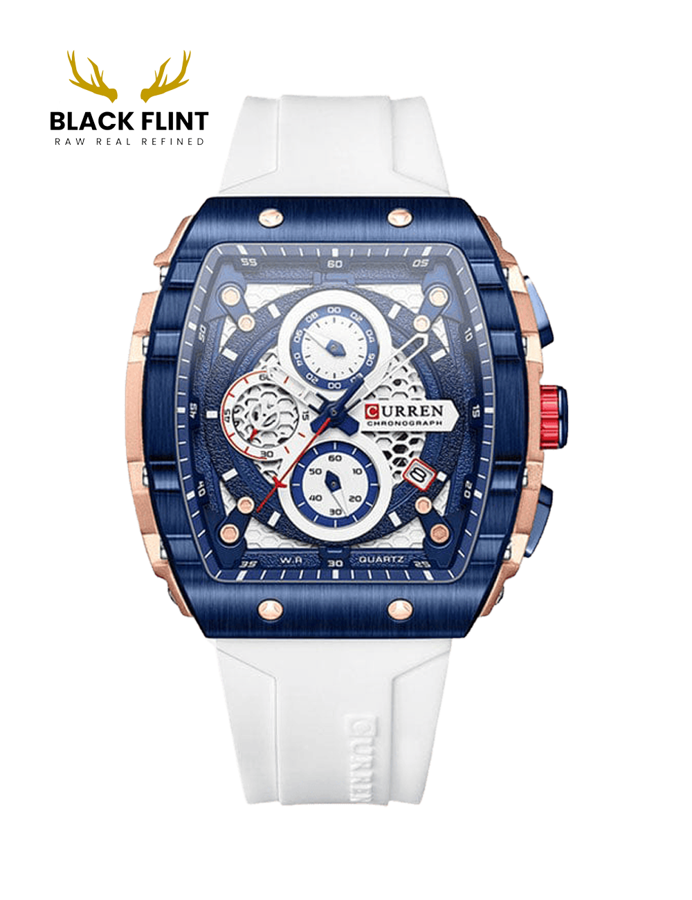 CURREN 8442 Men's Rubber Straps Watch - Image 2