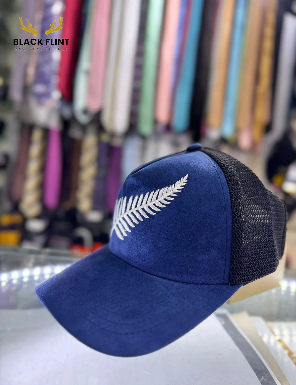 Pulse Embroidered Cap Stylish Mesh Back - Image 2