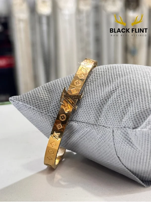 Luxury Bangles – Black Flint Exclusive - Imperial Gold TX