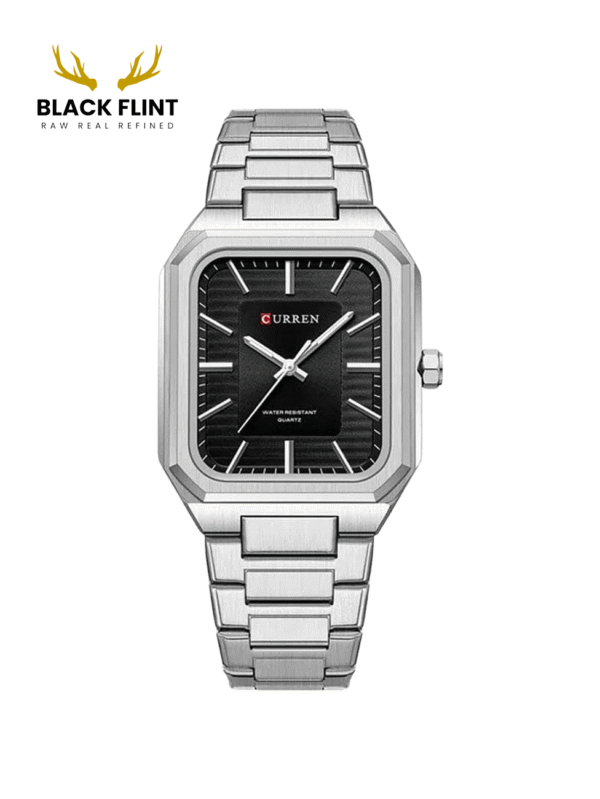 CURREN 8457 Men's Stainless Steel Watch - Silver Black