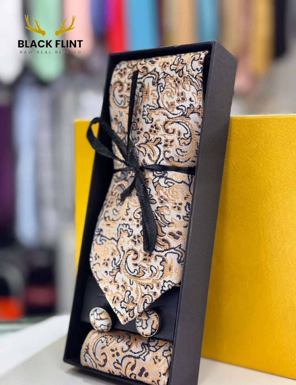 Elegant Designs Tie Gift Set with Matching Cufflinks - Image 9