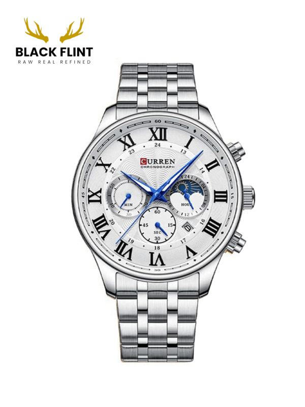 CURREN 8427 Men's Chronograph Watch - Silver