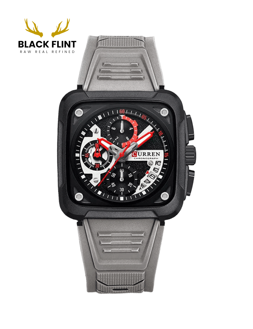 CURREN 8461 Men's Rubber Straps Watch - Image 2