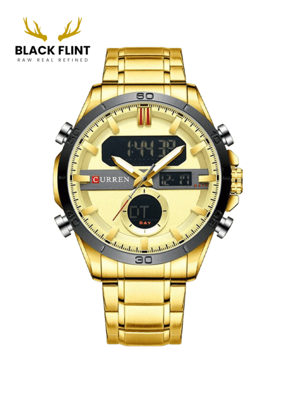 CURREN 8384 Men's Stainless Steel Watch - Golden