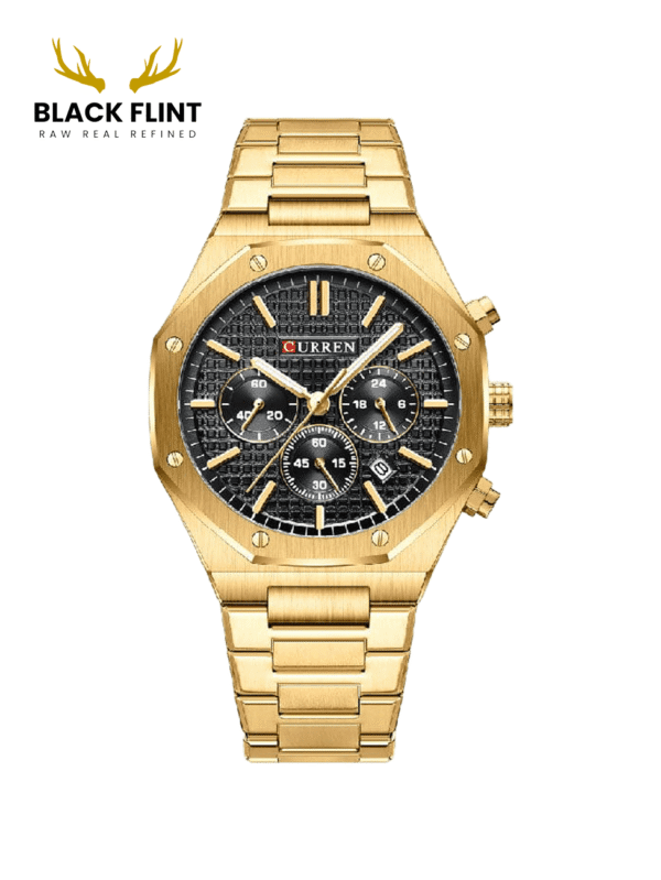 CURREN 8440 Men's Chronograph Watch - Gold Black