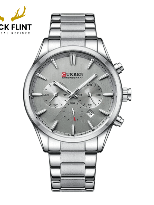 CURREN 8446 Men's Chronograph Watch - Silver