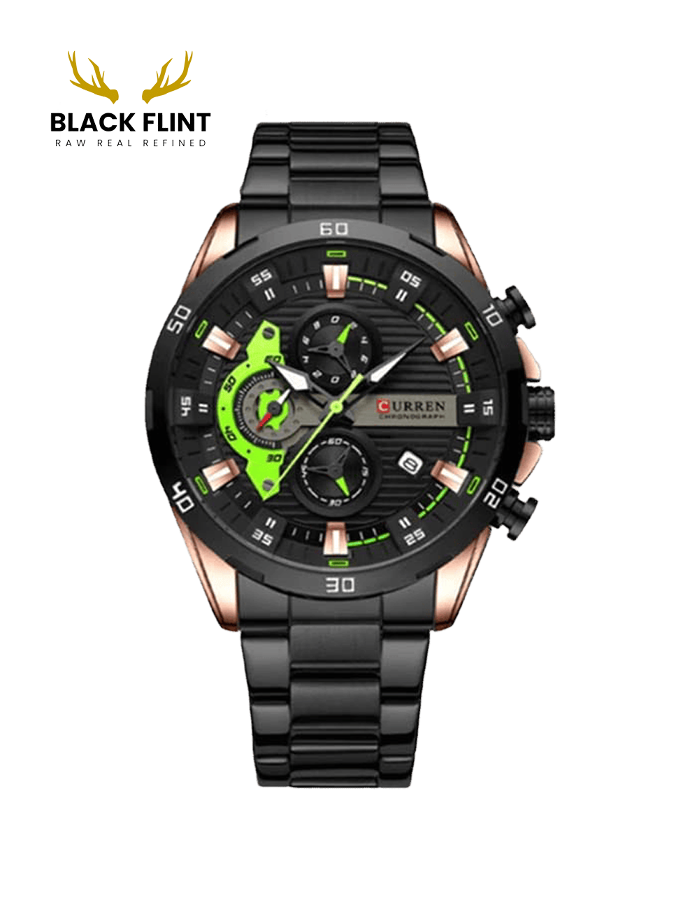 CURREN 8402 Men's Stainless Steel Watch - Image 2