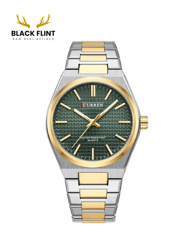 CURREN 8439 Women's Stainless Steel Watch - Silver Gold Green