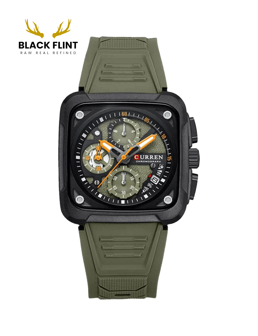 CURREN 8461 Men's Rubber Straps Watch