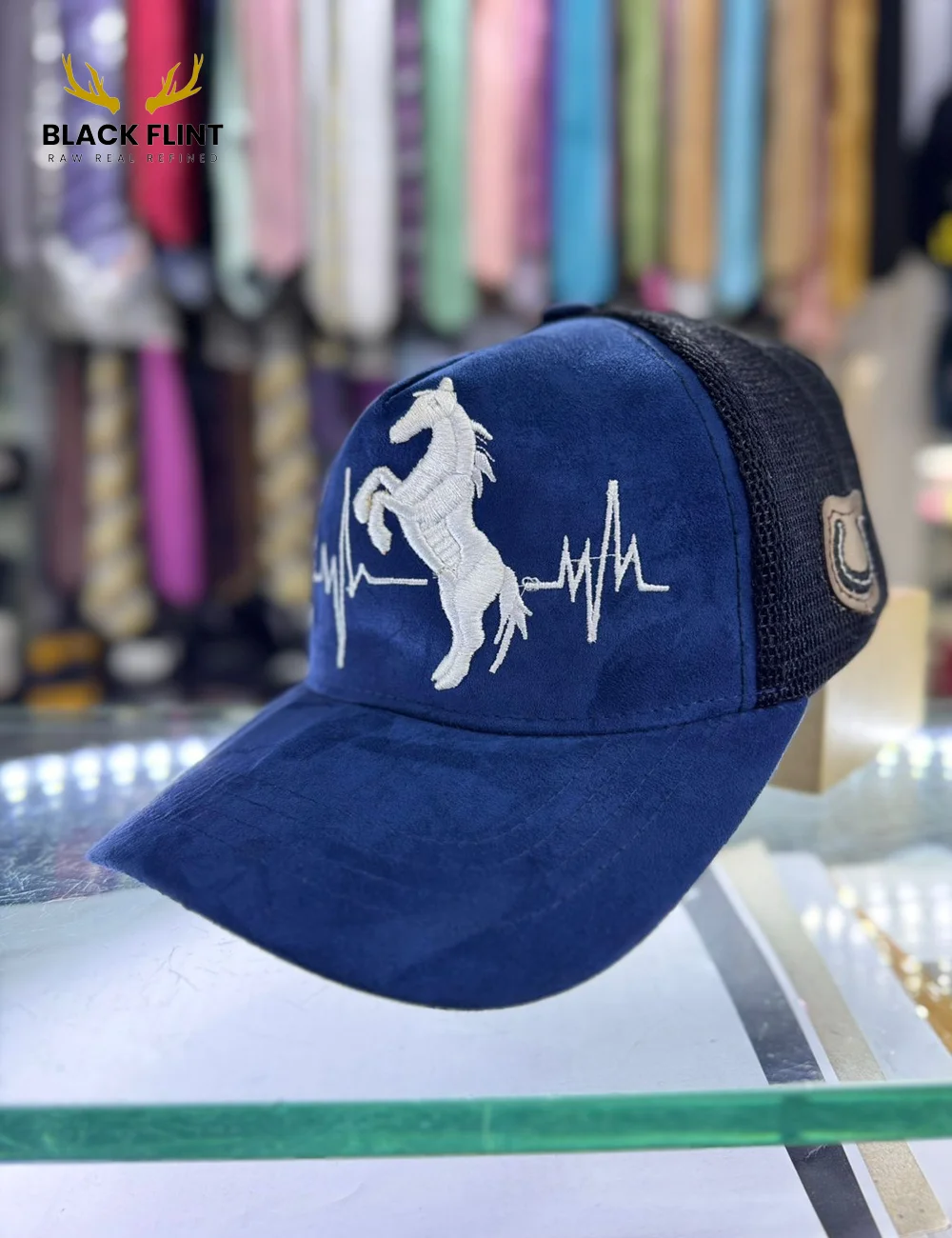 Pulse Embroidered Cap Stylish Mesh Back - Image 4