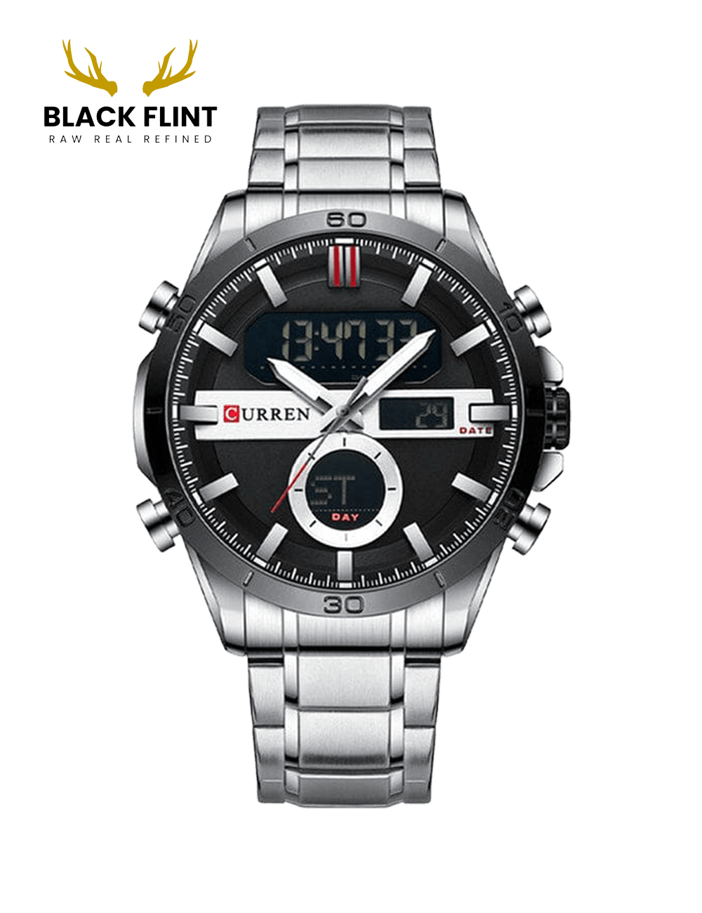 CURREN 8384 Men's Stainless Steel Watch - Image 2