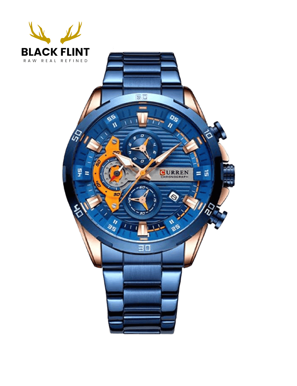 CURREN 8402 Men's Stainless Steel Watch - Image 3