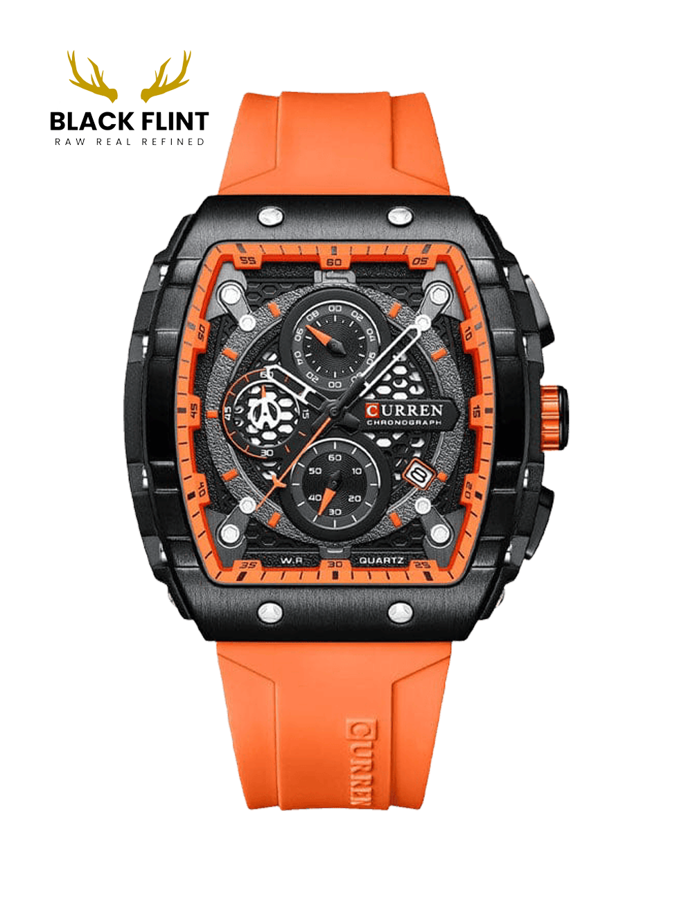 CURREN 8442 Men's Rubber Straps Watch - Image 4