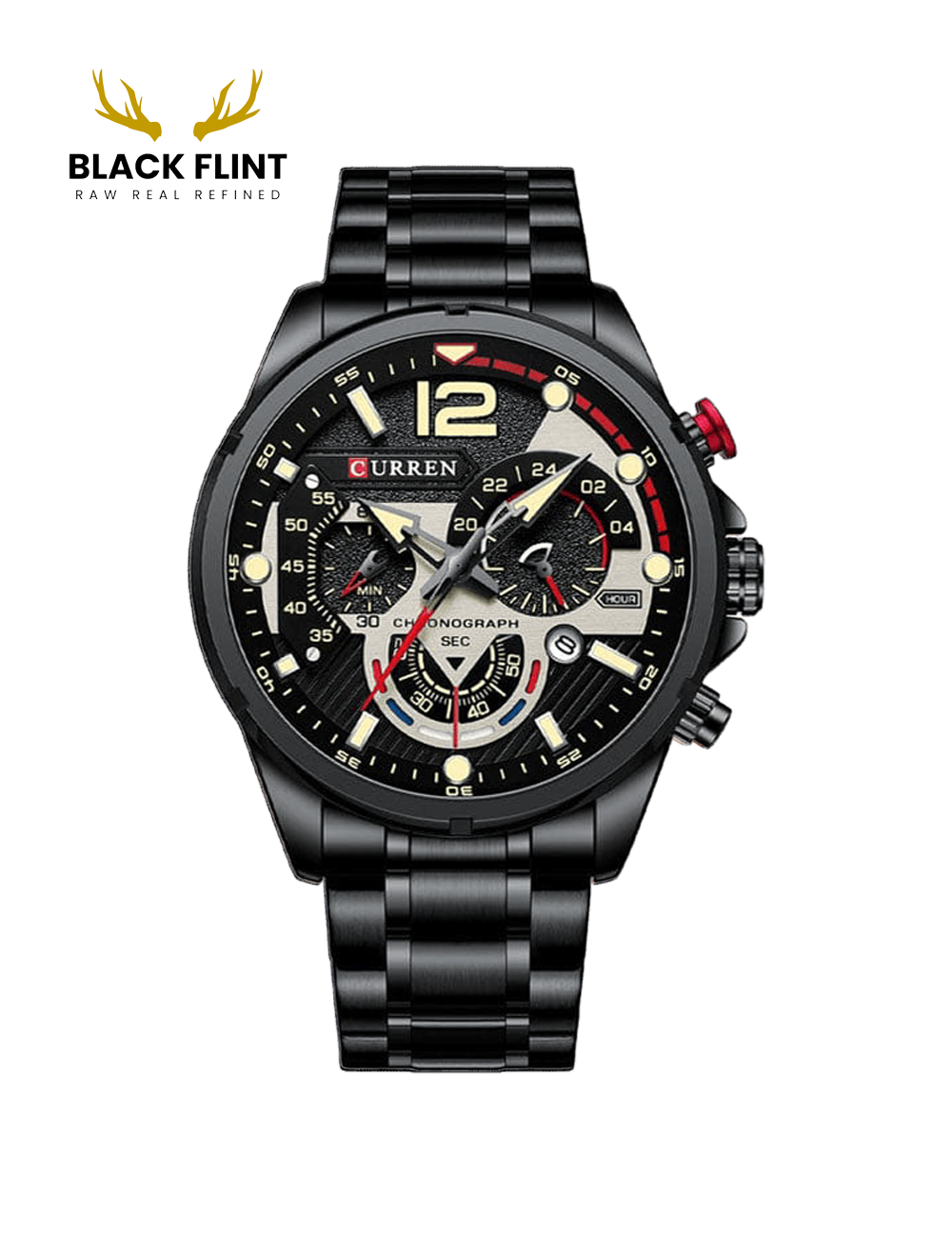 CURREN 8395 Men's Stainless Steel Watch - Image 3