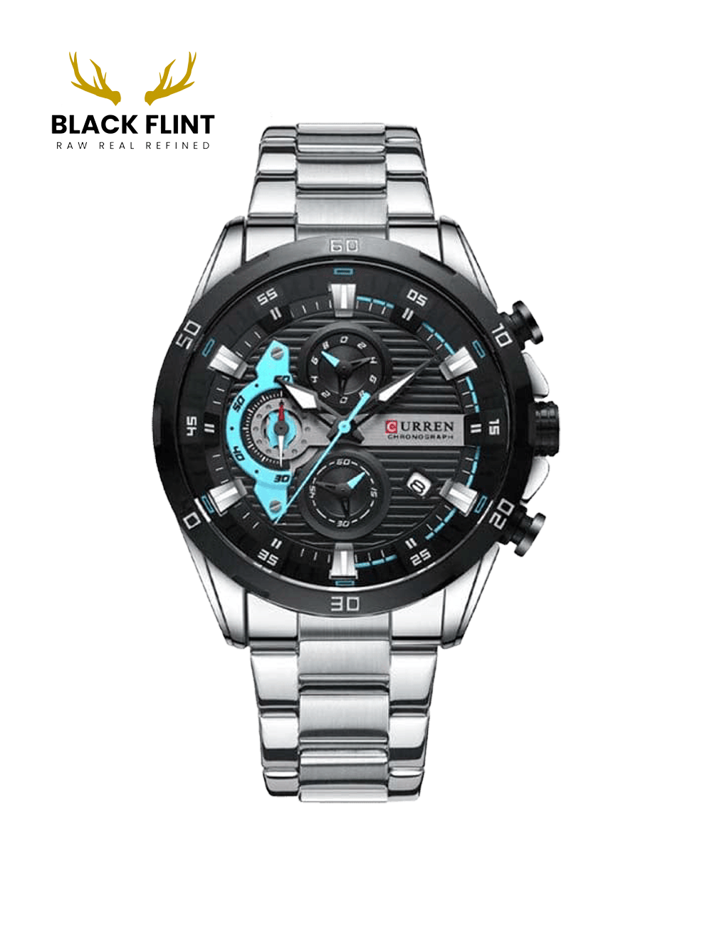 CURREN 8402 Men's Stainless Steel Watch - Image 4