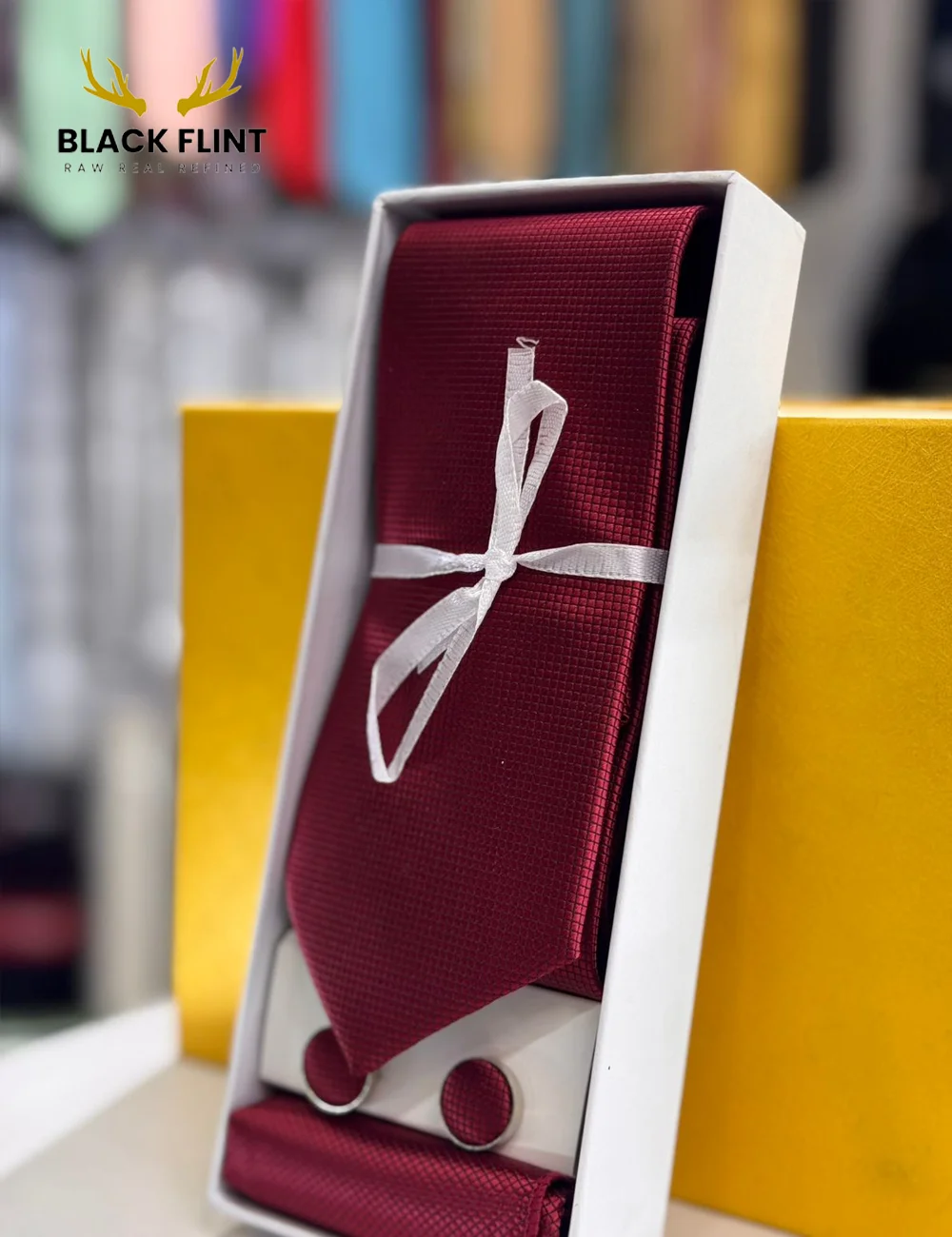 Elegant Tie Gift Set with Matching Cufflinks - Image 14