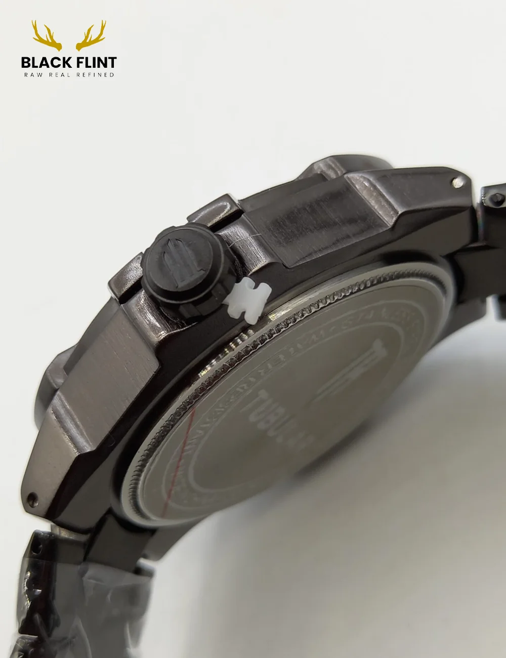 Tubular Chronograph – Stainless Steel Blue Dial Men’s Watch - Image 3