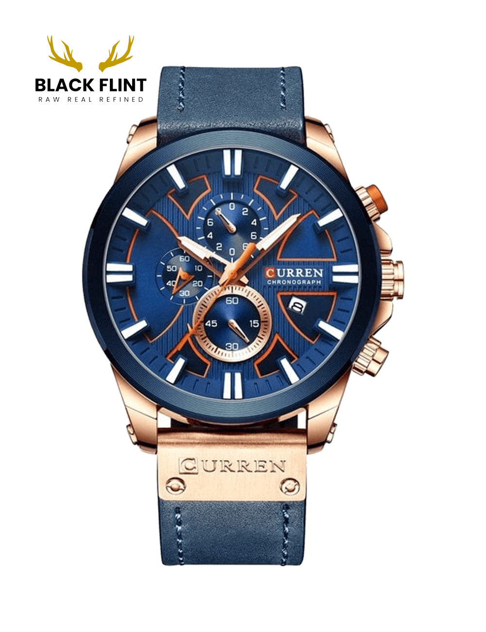 CURREN 8346 Men's Leather Straps Watch - Image 2