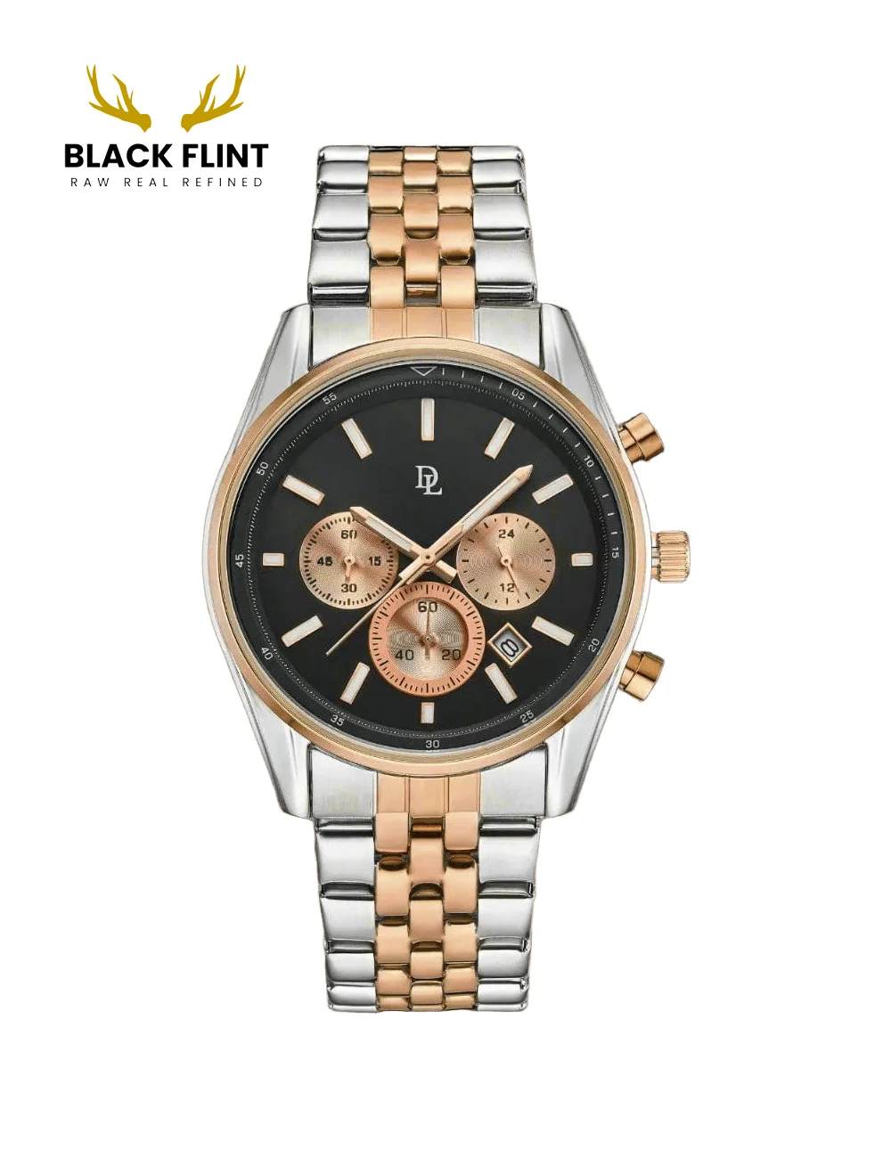 De Lawrence Royal King Chronograph Stainless Steel Watches For Men’s - Image 5