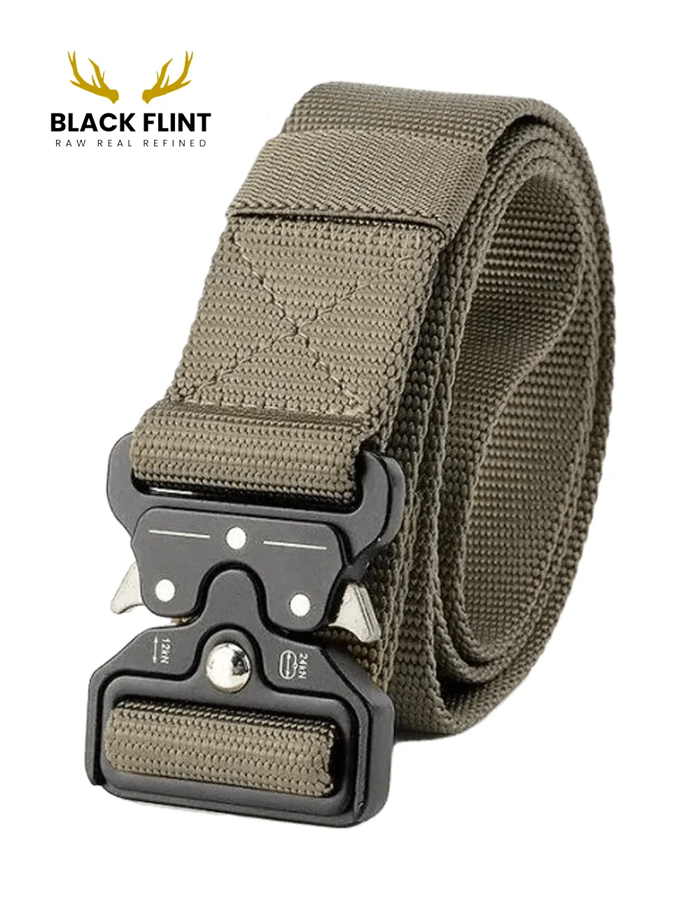 Tactical Military-Style Nylon Belt with Quick-Release Buckle - Image 4