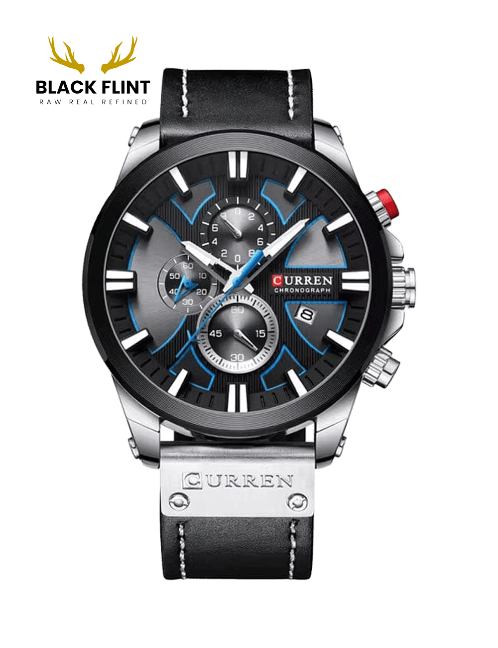 CURREN 8346 Men's Leather Straps Watch - Image 4