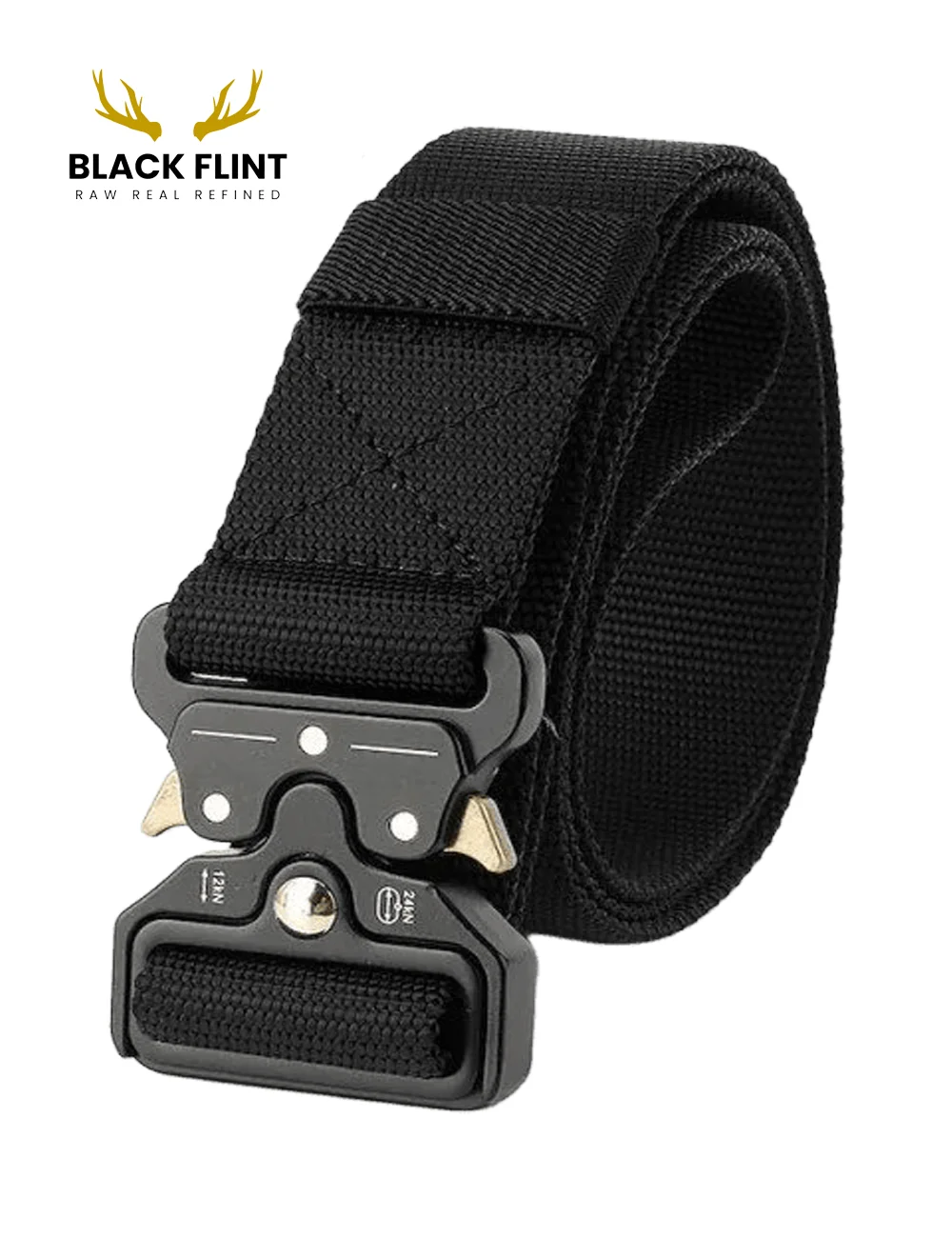 Tactical Military-Style Nylon Belt with Quick-Release Buckle - Image 3