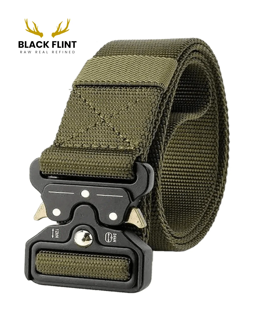 Tactical Military-Style Nylon Belt with Quick-Release Buckle