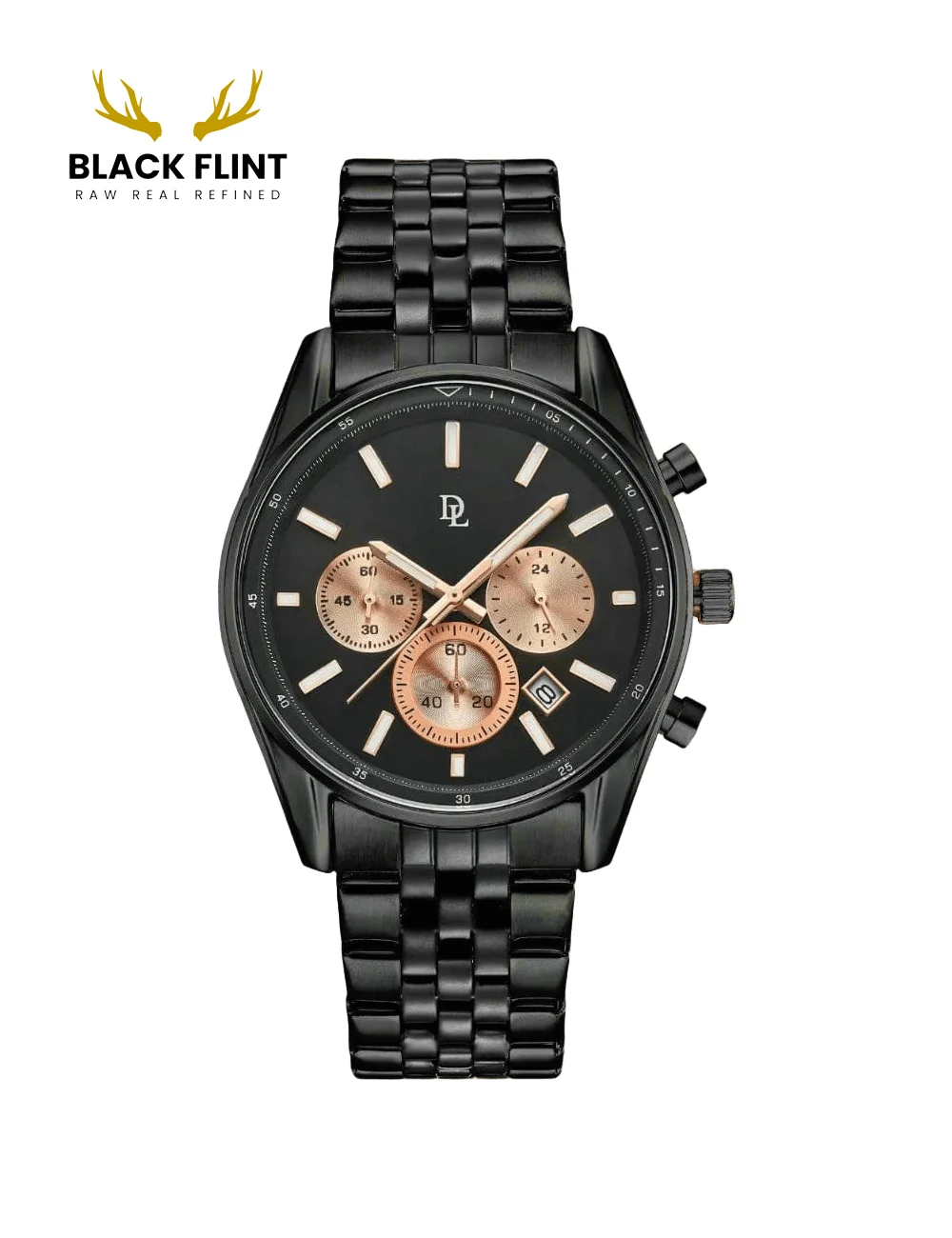 De Lawrence Royal King Chronograph Stainless Steel Watches For Men’s - Image 11