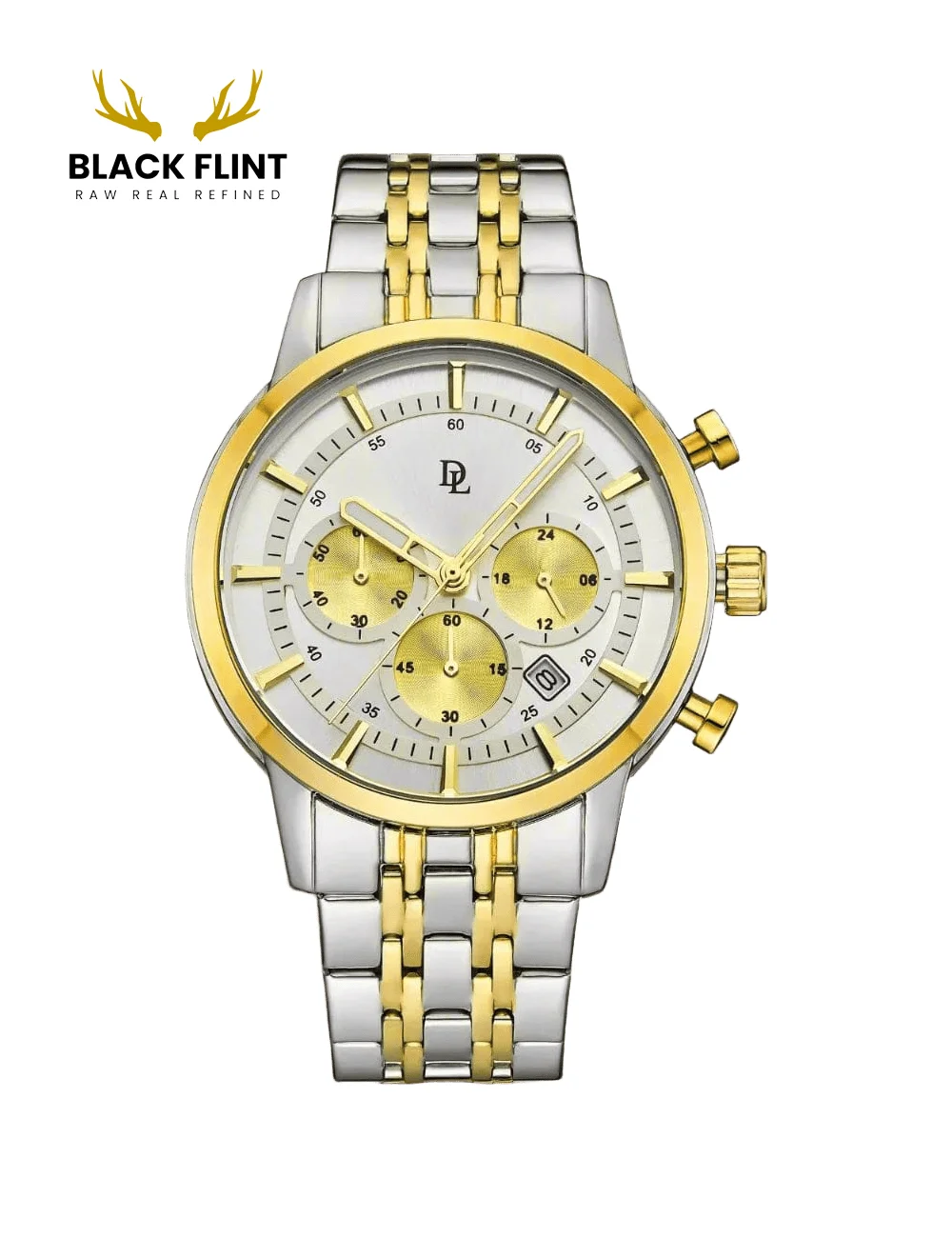 De Lawrence Royal King Chronograph Stainless Steel Watches For Men’s - Image 9