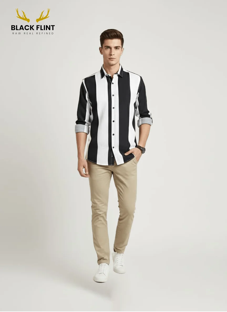 Men’s Striped Casual Shirt – Modern Smart Fit - Image 5