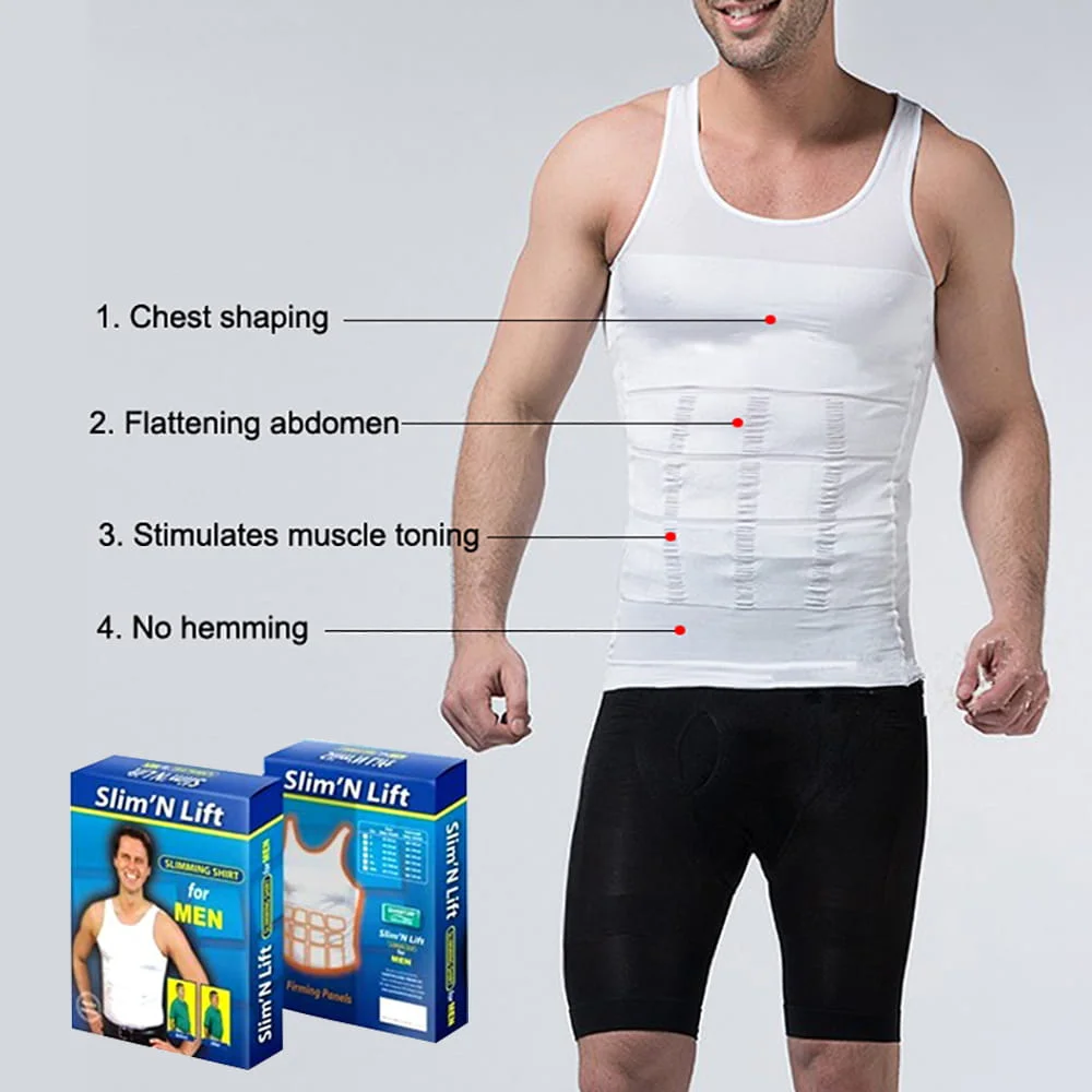 Slim'N Lift Fit Body Shaper Vest for Men - Image 2